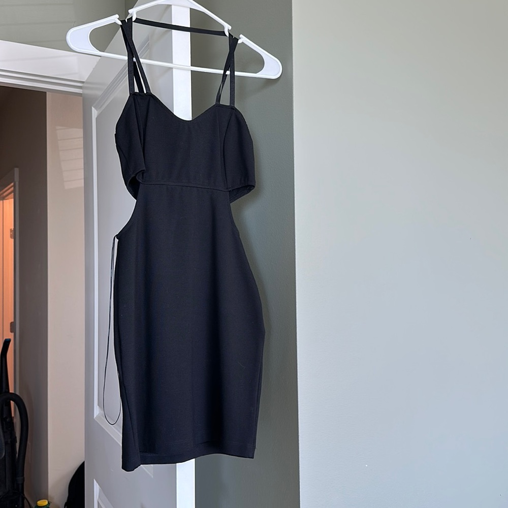 Black mini dress